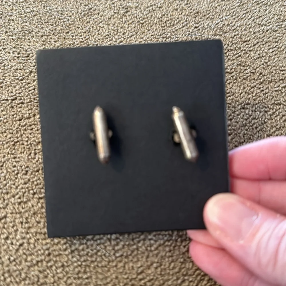 sterling silver mens vintage siam nielloware mekkala goddess cufflinks (TD)